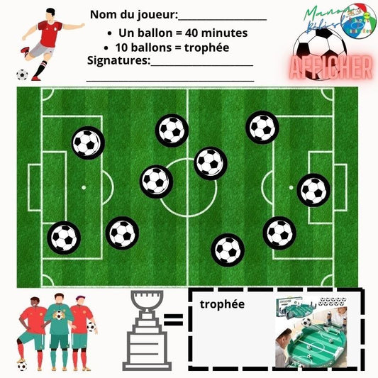 Tableau d'émulation pour soutenir un enfant dans son développement de l'autonomie à brosser ses dents seul.