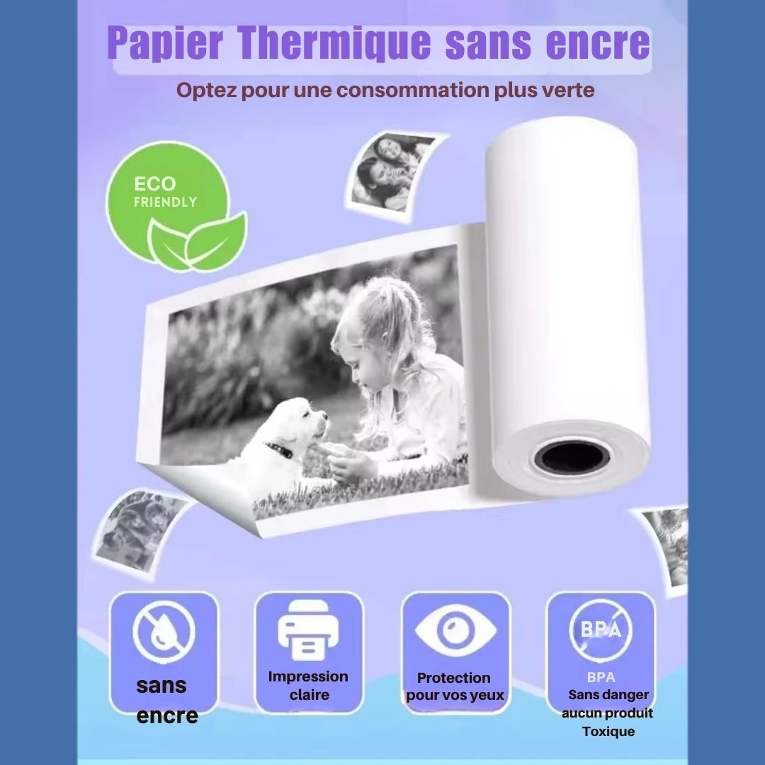 Papier pour impression thermique de Notre CAMÉRA-PRINT™