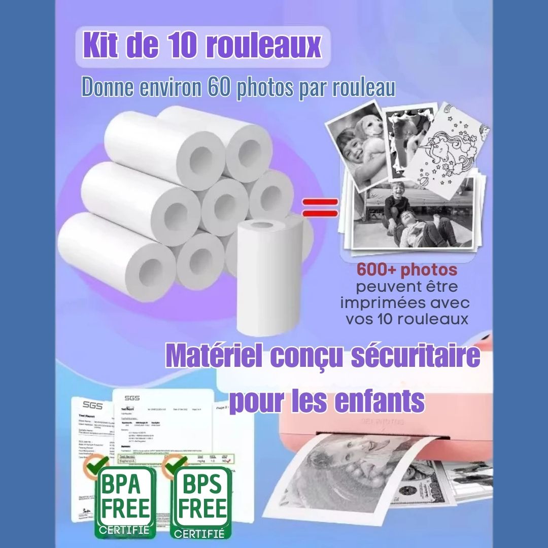 Papier pour impression thermique de Notre CAMÉRA-PRINT™