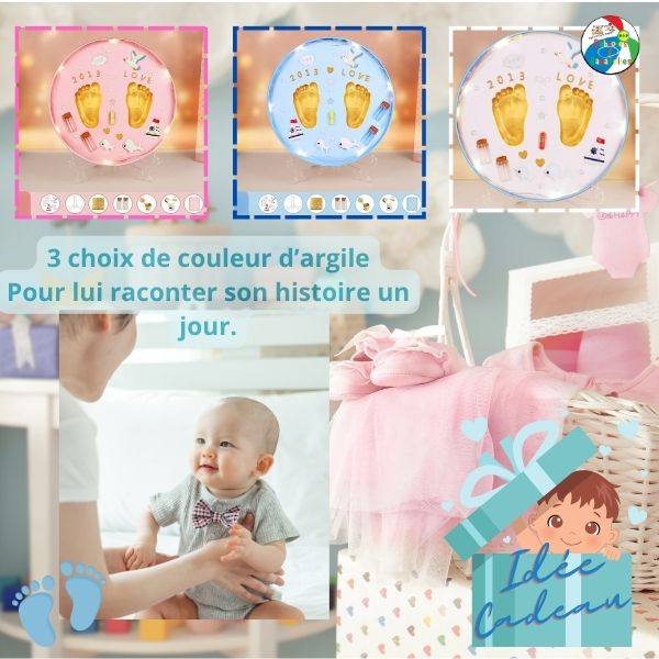 Souvenirs de naissance, kit de moulage bébé main-pied|Lune d 'AMOUR ™