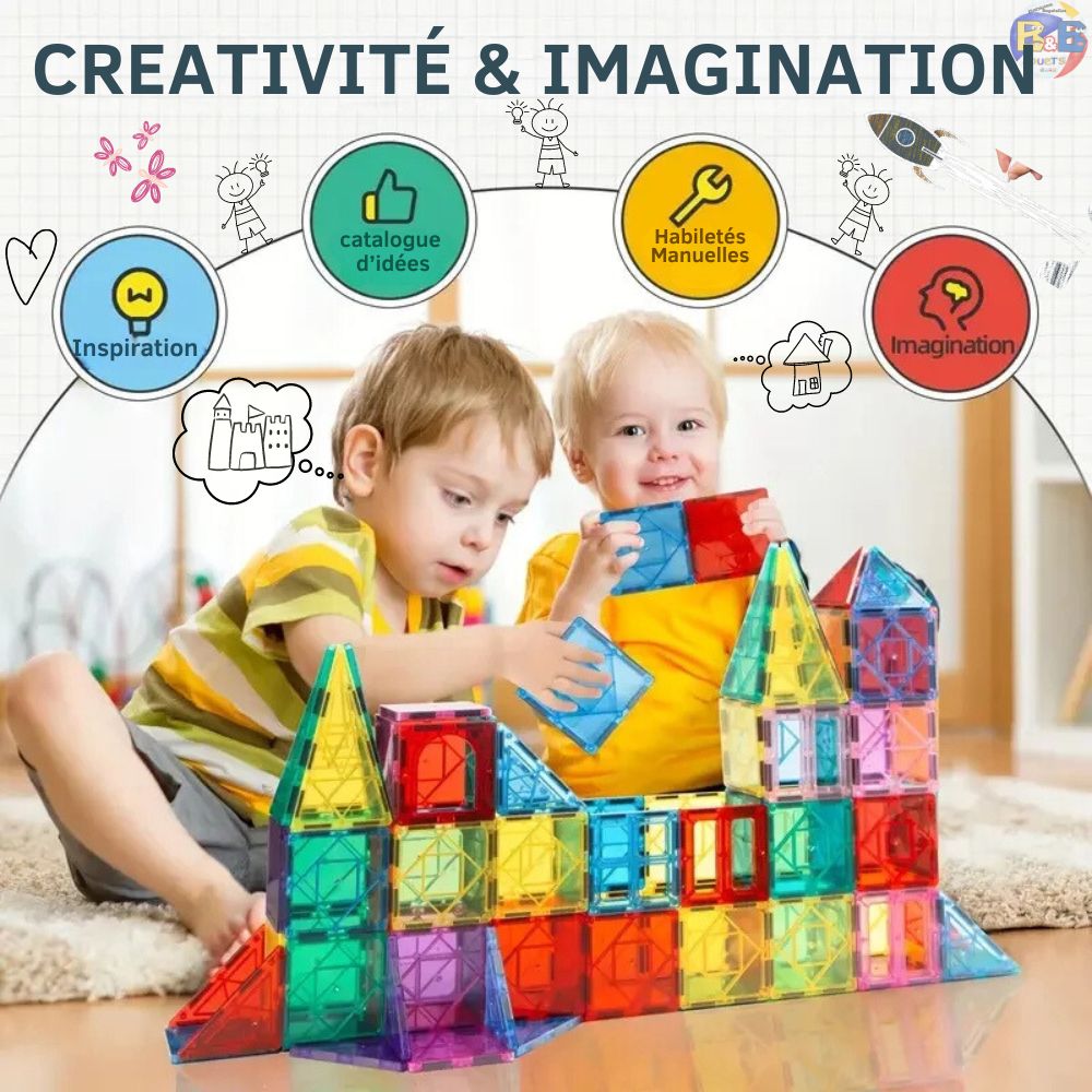 Jeu de construction BLOCS MAGNETS™  | ZOOMAGNET™