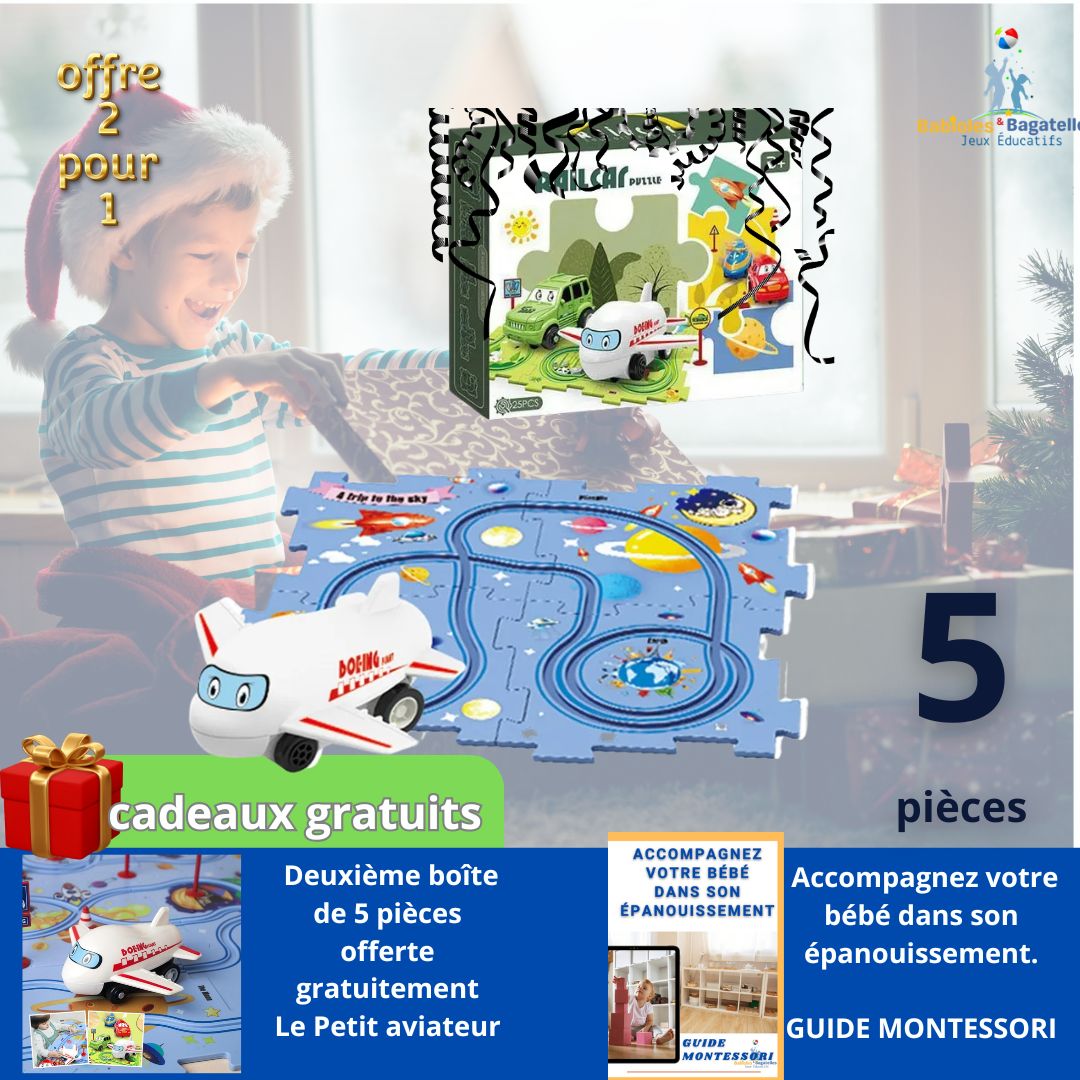 🤶🏼🤶🏼Circuit Voiture ET Puzzle| Mon PUZZLE ÉLECTRIQUE™🧩🚗