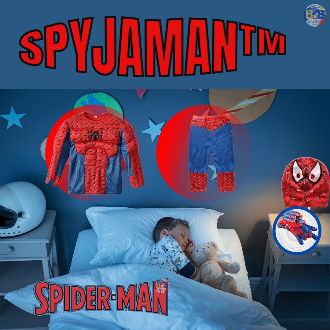 Deguisement Halloween Enfant :4 costume pyjama de super héros