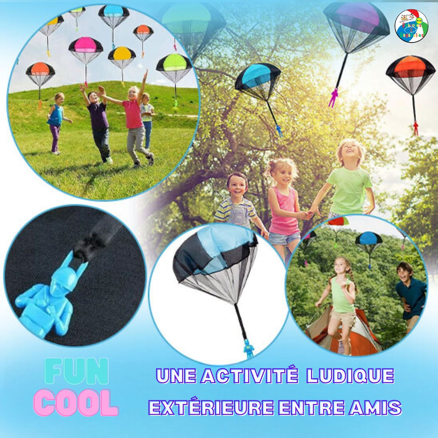 jouets Parachutes🪂à lancer | PARACHUTISTE DE L'AIR™