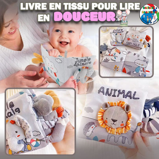 Livres pour les bébé interactif Montessori 🎓et tissus| La QUEUE LEULEU™