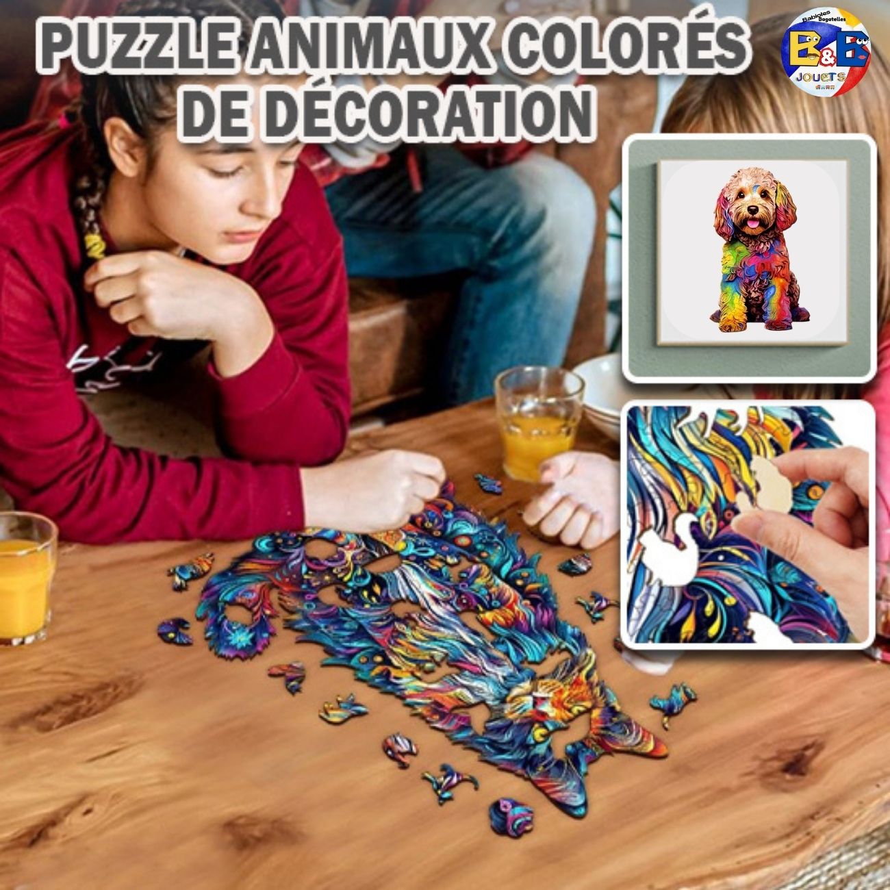 PUZZLE EN BOIS , boutique de jouets, jeux jouets, cadeaux