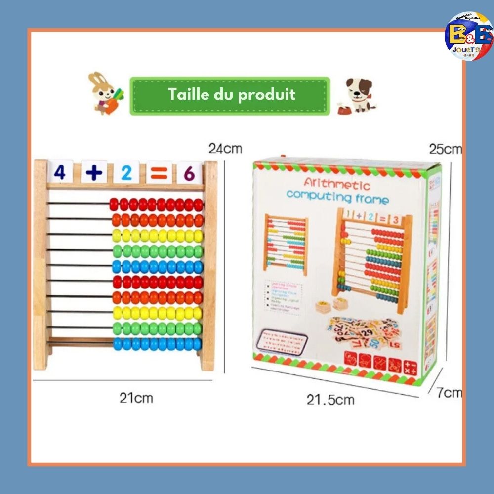 Jouets de Bois, alliés des devoirs à la maison | 🧮les 3 compteurs™