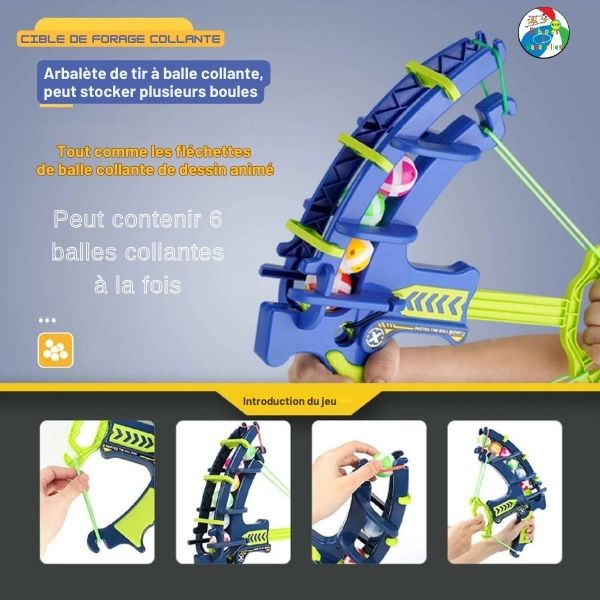 Jeu de fléchettes à velcro,🏹 Tir à L'arc pour petits joueurs| Mon super arbalète™