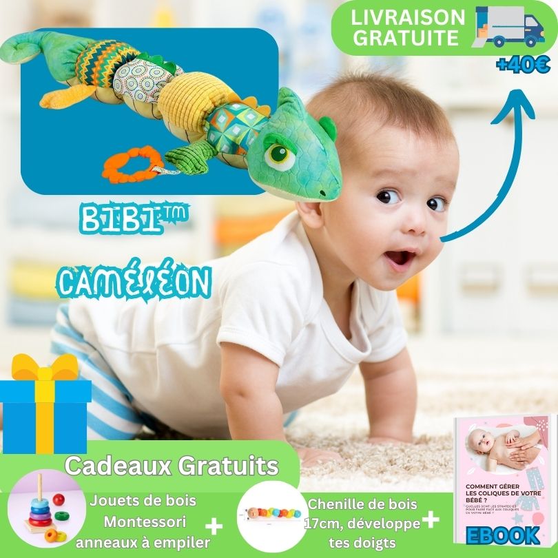 Poupée coussin musical👶🏼 jouet sensoriel éducatif| Bibi™ la chenille musicale