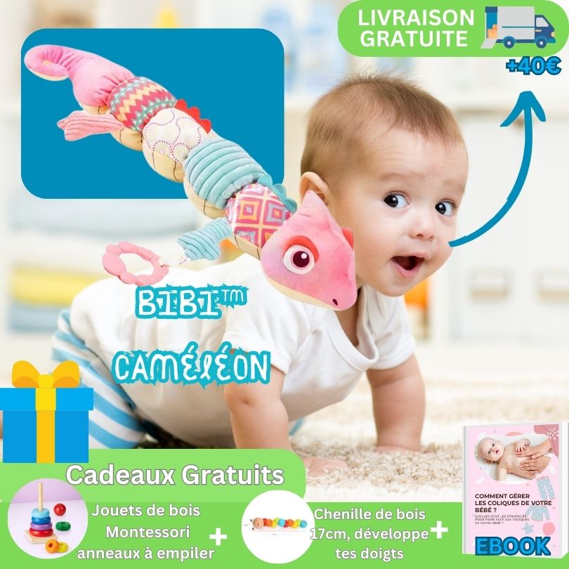 Poupée coussin musical👶🏼 jouet sensoriel éducatif| Bibi™ la chenille musicale