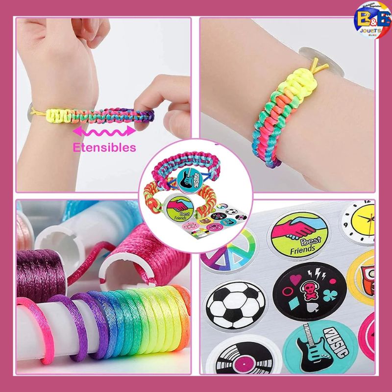 🤶🏻Bijoux enfant🧒🏽, Bracelets stylés (6 ans et +)| Kit de tressage UNIK™