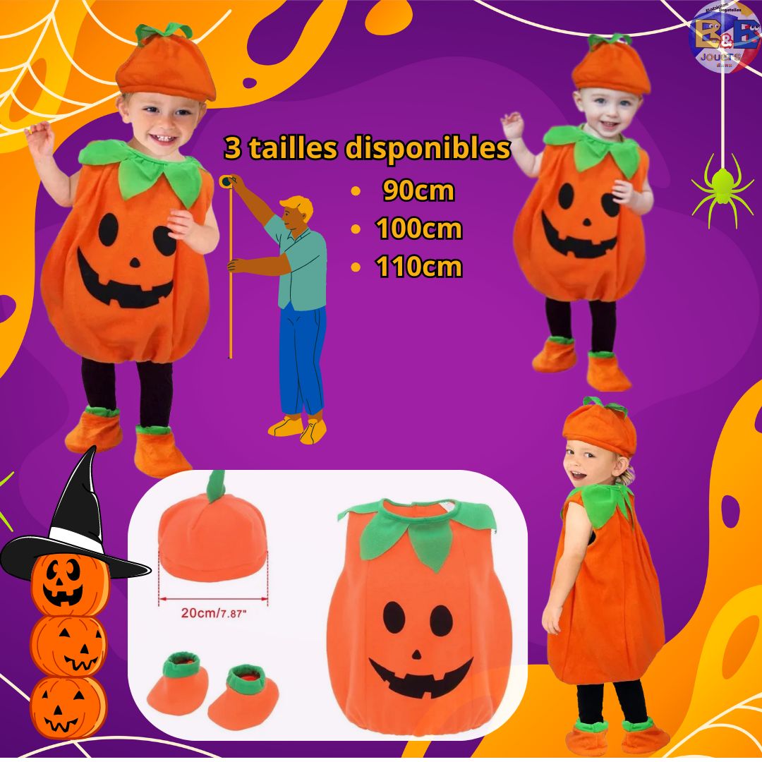 Deguisement Halloween Bébé Citrouille™🎃