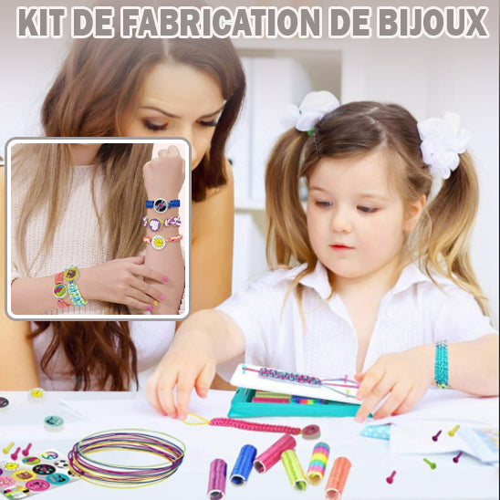 🤶🏻Bijoux enfant🧒🏽, Bracelets stylés (6 ans et +)| Kit de tressage UNIK™