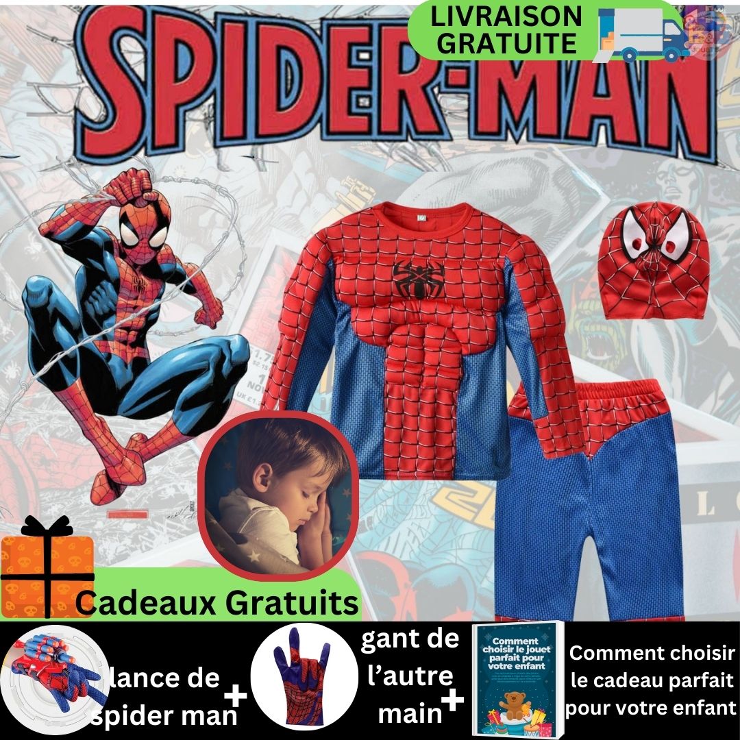 Deguisement Halloween Enfant :4 costume pyjama de super héros