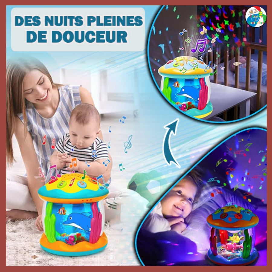 veilleuse bébé, veilleuse bebe, cadeau pour bébé, jouet sensoriel 6 mois-36 mois